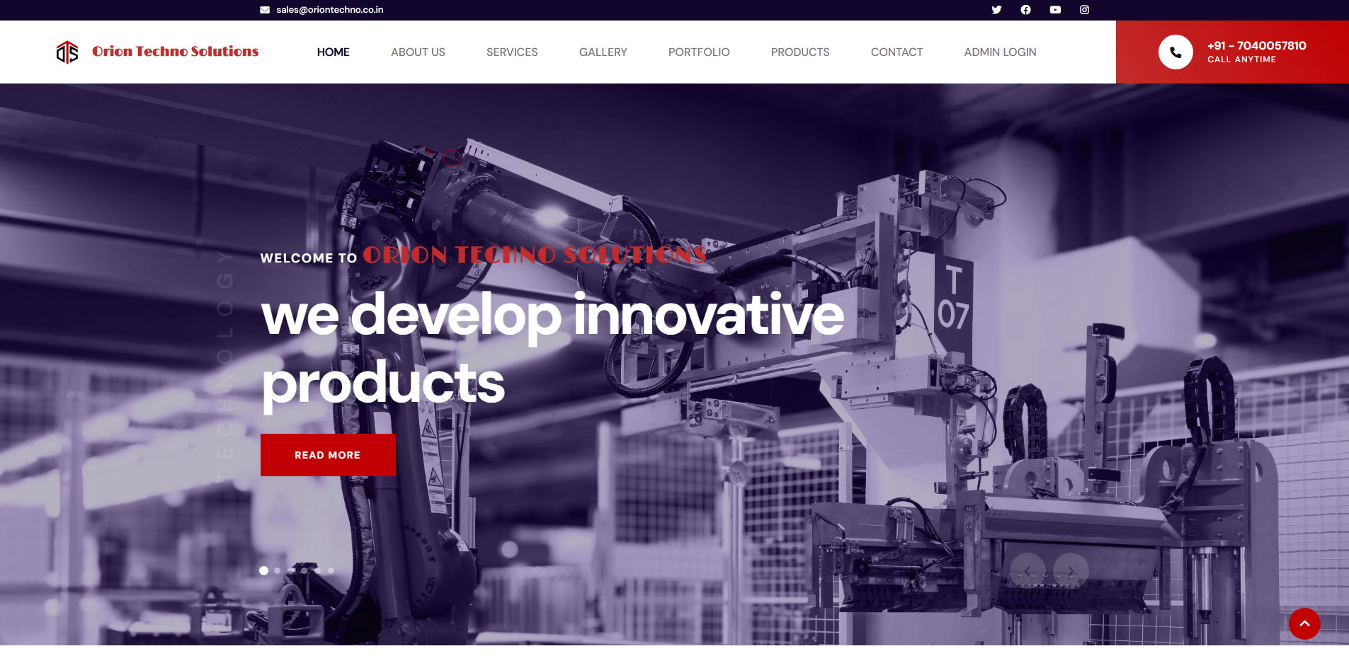 Orion Techno Solution Official Websites
